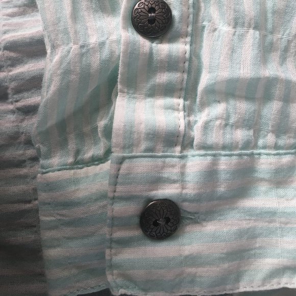 Free People Mixed Media Blouse NWT - Picture 15 of 16